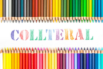 collateral drawing by colour pencils
