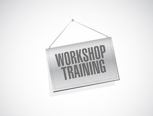 Workshop training banner sign concept