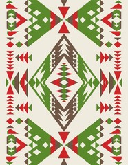 Ethnic pattern design. Navajo geometric print. Vector illustration. Abstract geometric pattern, ethnic style