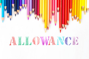 allowance drawing by colour pencils
