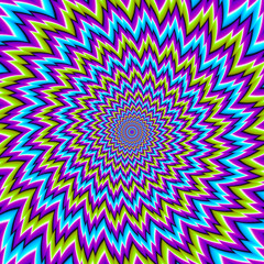 Abstract colorful  background with motion illusion