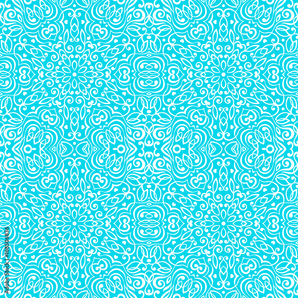 Poster seamless background with abstract ethnic pattern.