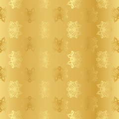 Seamless wallpaper background floral vintage gold vector
