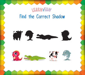 Find the correct Animals shadow