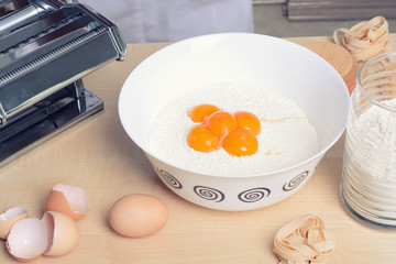 Preparation of homemade pasta