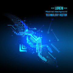 Technology futuristic digital background, Vector illustration