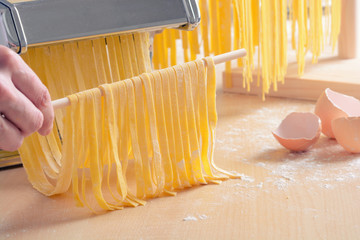 Preparation of homemade pasta