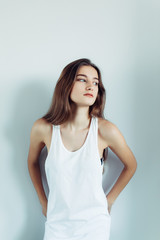Fototapeta premium young beautiful girl