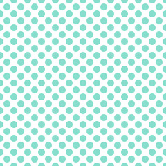 white & aqua polka dot pattern, seamless texture background