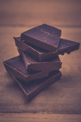Chopped dark chocolate