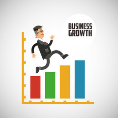 Business growth graphic design