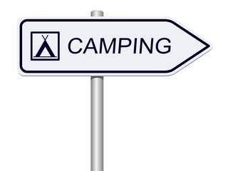 Wegweiser camping