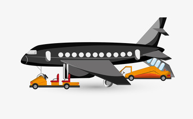 airport illustration design, editable vector