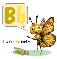 Butterfly with alphabate