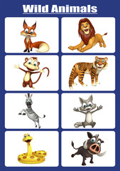 wild animal chart