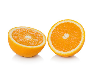 Orange fruit isolated on white background