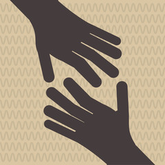 Illustration of help and support, editable vector