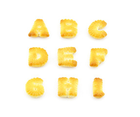 English alphabet A-I