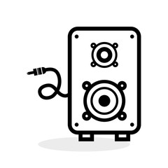 Flat illustration about speaker design 