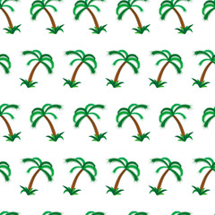 palm tree seamless pattern. vector illustration