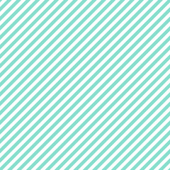 aqua & white diagonal stripes pattern, seamless texture background