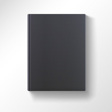 Blank Black Book Isolated