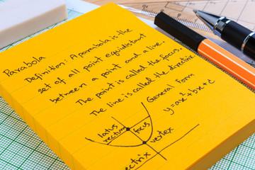 Lecture Notes in Mathematics. Parabolas and quadratic theory.