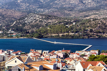 Argostoli city in Kefalonia, Greece