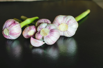 Garlic on the table