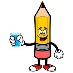 Pencil with a Cup of Water