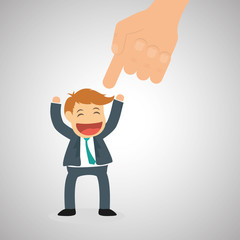 Flat illustration about success design, business related