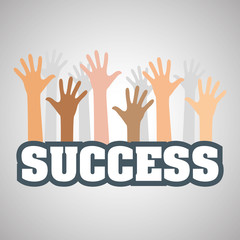Flat illustration about success design, business related
