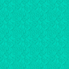 Abstract seamless wave hair