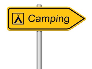 Wegweiser Camping