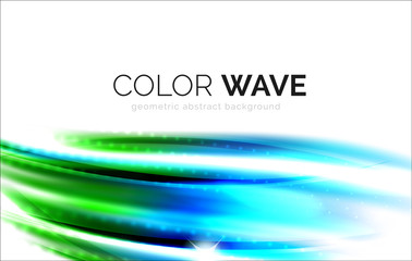 Elegant light smooth wave
