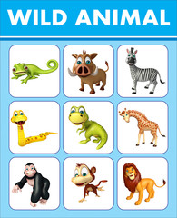 wild animal chart