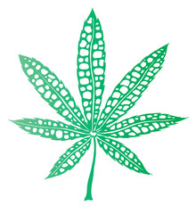 Cannabis leaf vector
