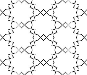 Vector modern seamless geometry pattern, black and white abstract geometric background, subtle pillow print, monochrome retro texture, hipster fashion design