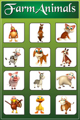 farm animal chart