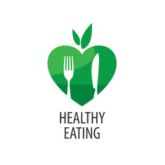 vector logo healthy eating