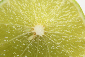 lime in macro style photo