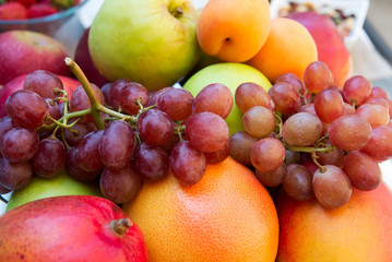 Naklejka na ściany i meble Mix of fresh helthy fruits