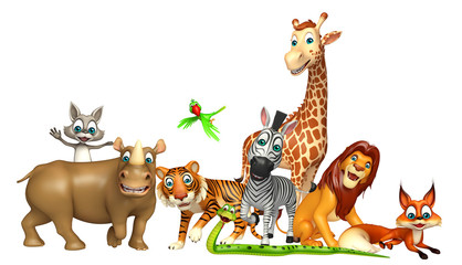 Naklejka premium wild animal collection