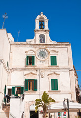 Fototapeta na wymiar Clocktower. Polignano a mare. Puglia. Italy. 