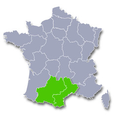 languedoc roussillon midi pyrénées région de france