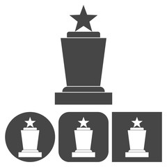 Award icon - vector icons set