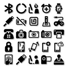 Camera icon set