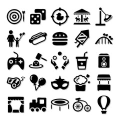 Amusement Park icon set