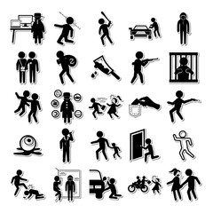 Criminal minds icon set