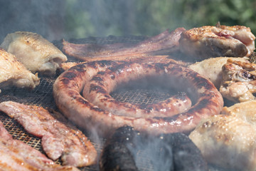 Barbecue Party in spring